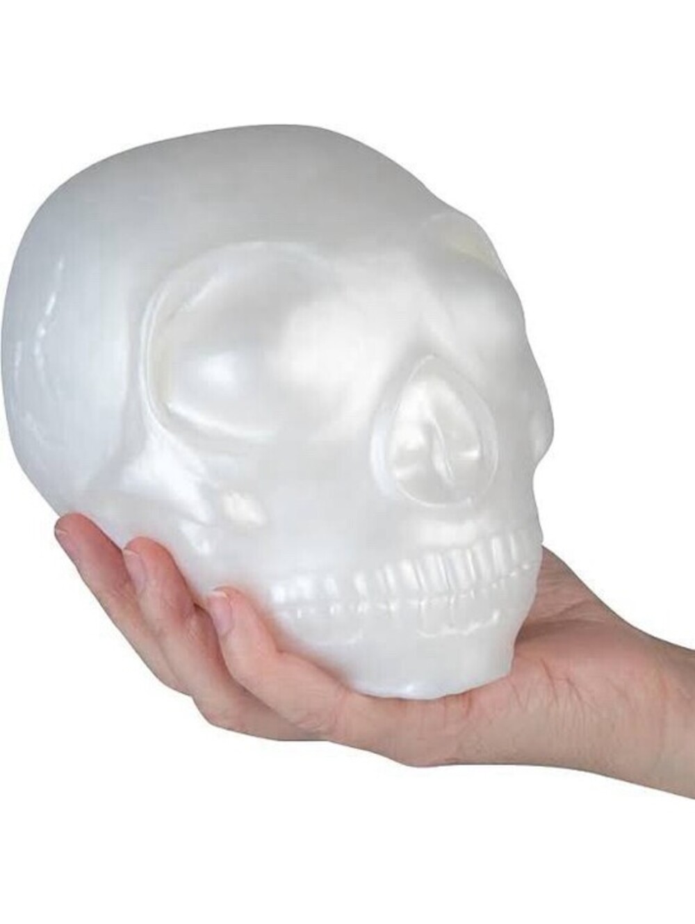 ORB Easy Sqweezy Jumbo Skull Squishy Toy 7in  - Stretch, Squish, and Squeeze